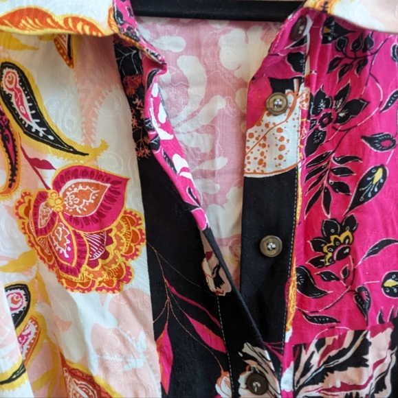 Yest Button Front Floral Midi Dress - Picture 3 of 8